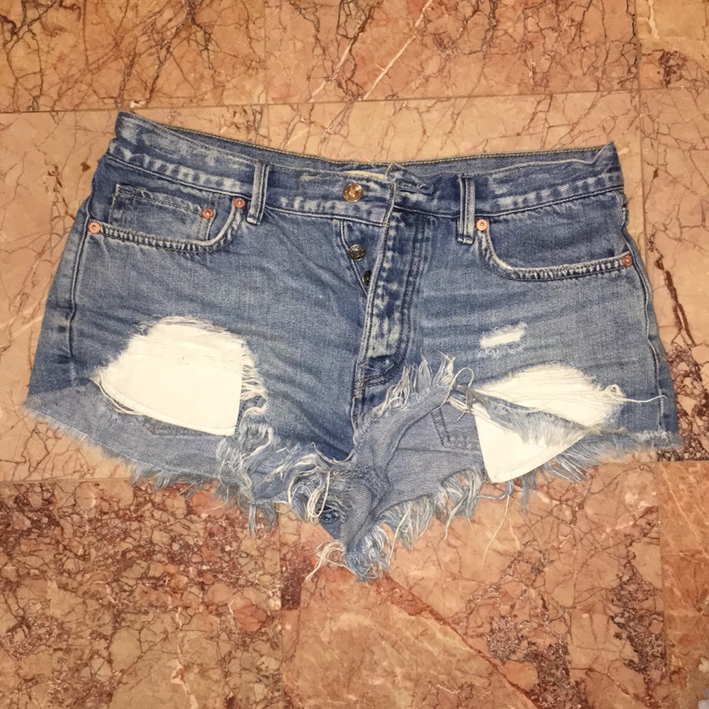 Free people denim shorts
